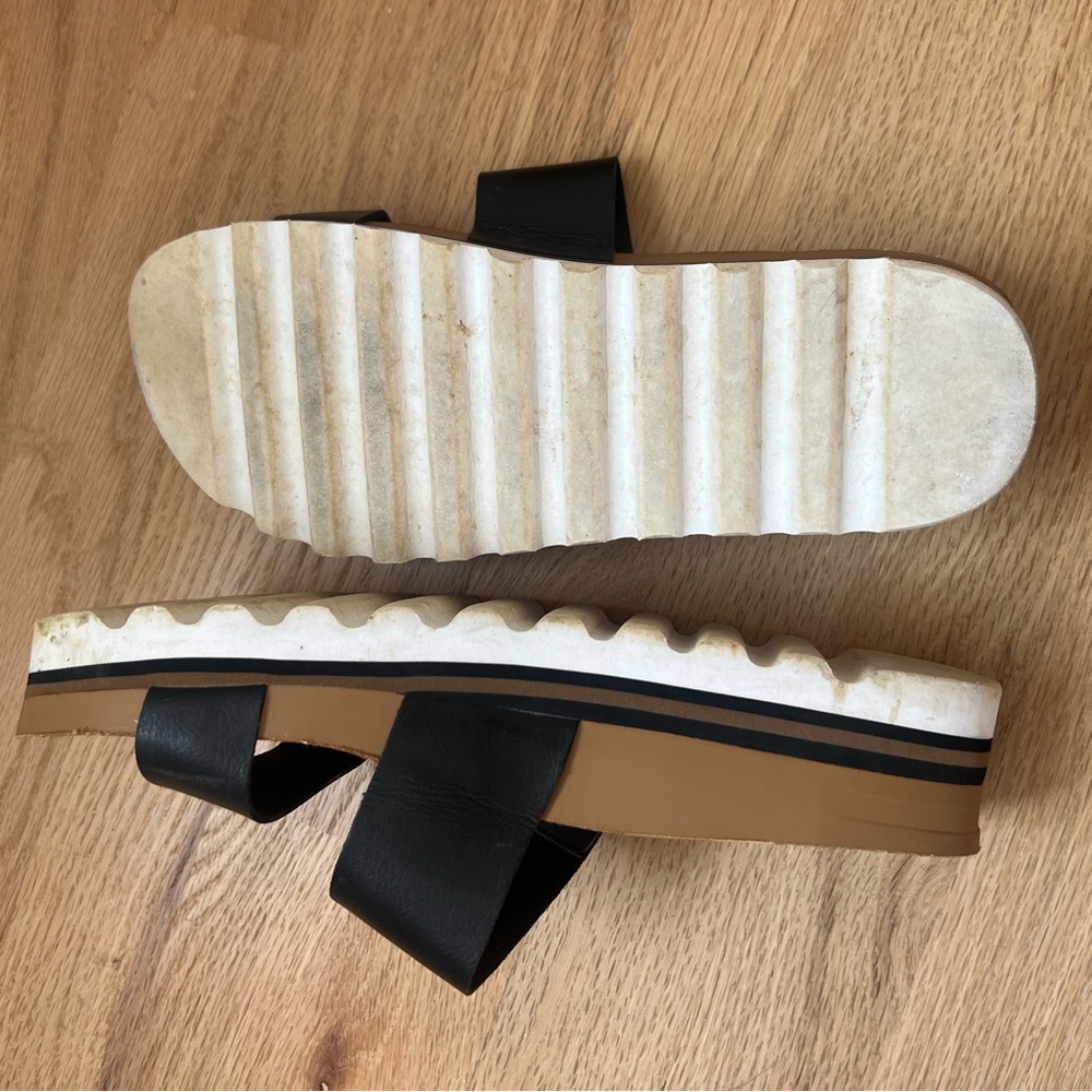 Reef Cushion Vista Hi Women's Black Cork Sandals - Picture 2 of 4